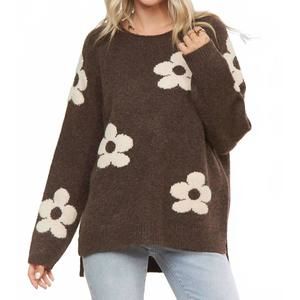 NEW MADELYN relaxed cozy knit sweater - plus in coffee